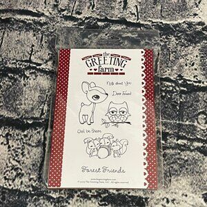 The Greeting Farm FOREST FRIENDS Deer Owl Squirrels Phrases